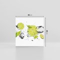Obraz na płótnie 40x40 - Ekscentryczne limonki z wodą - limonki, woda