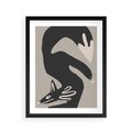 Plakat w ramie 40x50 - Ekspresja Skandynawskiego Światła - skandynawska sztuka, lis - rama czarna