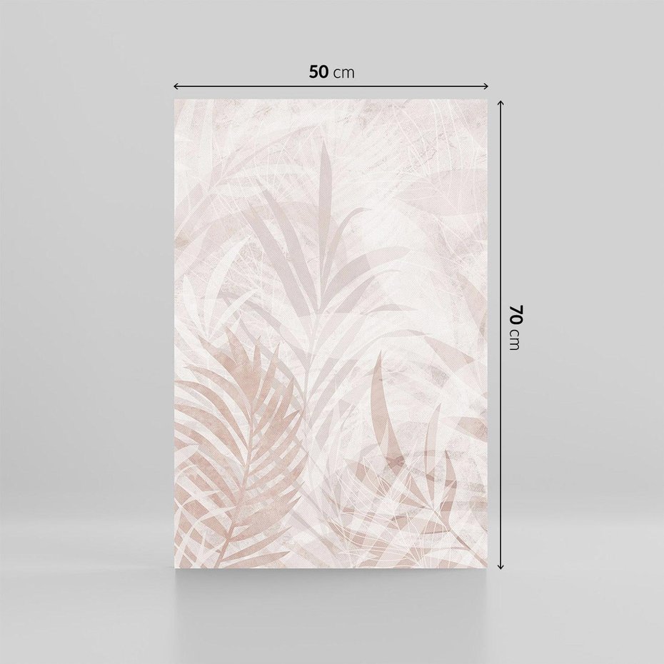 Obraz na płótnie 50x70 - Pejzaż zaklętych uczuć - monochromatyczne, w odcieniach beżu