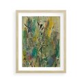 Plakat w ramie 40x50 - Tajemnicze Konstrukcje Form - abstrakcyjny obraz, mnogość kolorów - rama drewno
