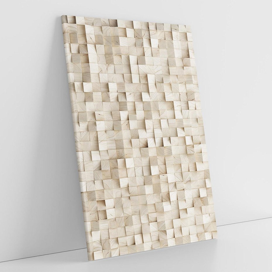 Obraz na płótnie 70x100 - Geometryczne 3D: Abstrakcyjna Harmonia - geometryczne, 3D