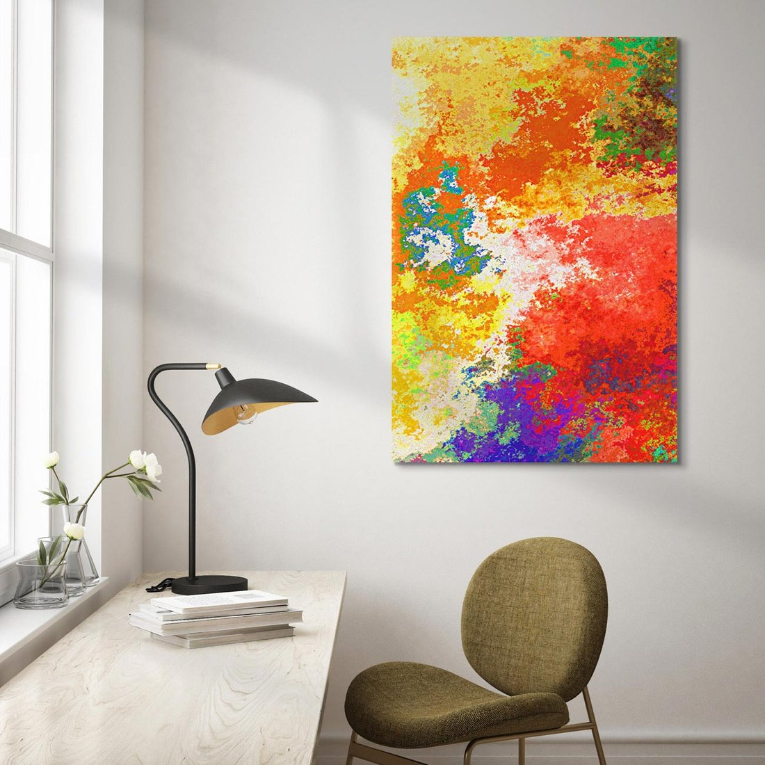 Obraz na płótnie 80x120 - Abstrakcja wyraz artystyczny - abstrakcja