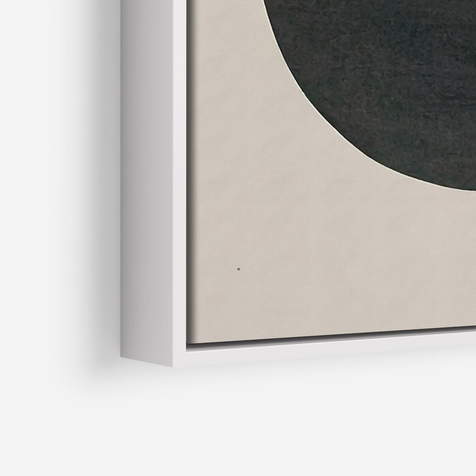 Obraz w ramie 80x120 - Podróżne Refleksyjne Odbicia - abstrakcyjny obraz, kolory ciepłe - rama biała