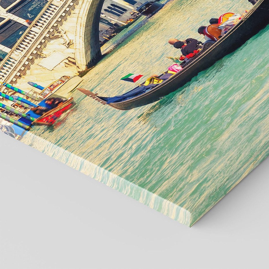 Obraz na płótnie 50x70 - Romantyczna przejażdżka gondolą w Wenecji - Wenecja, gondola