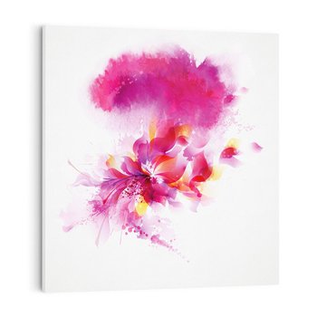 Obraz na płótnie 50x50 - Kwiaty abstrakcji - abstrakcja, kwiaty