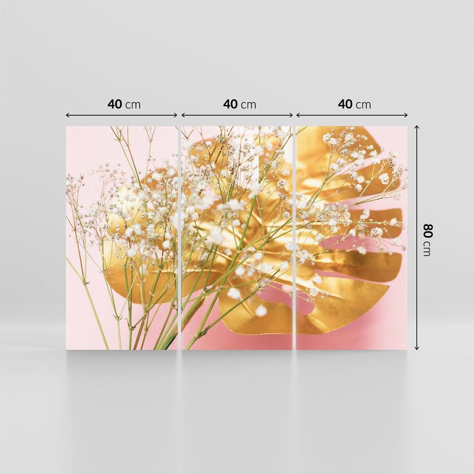 Obraz na płótnie 120x80 - Blask Natury - złote, liście