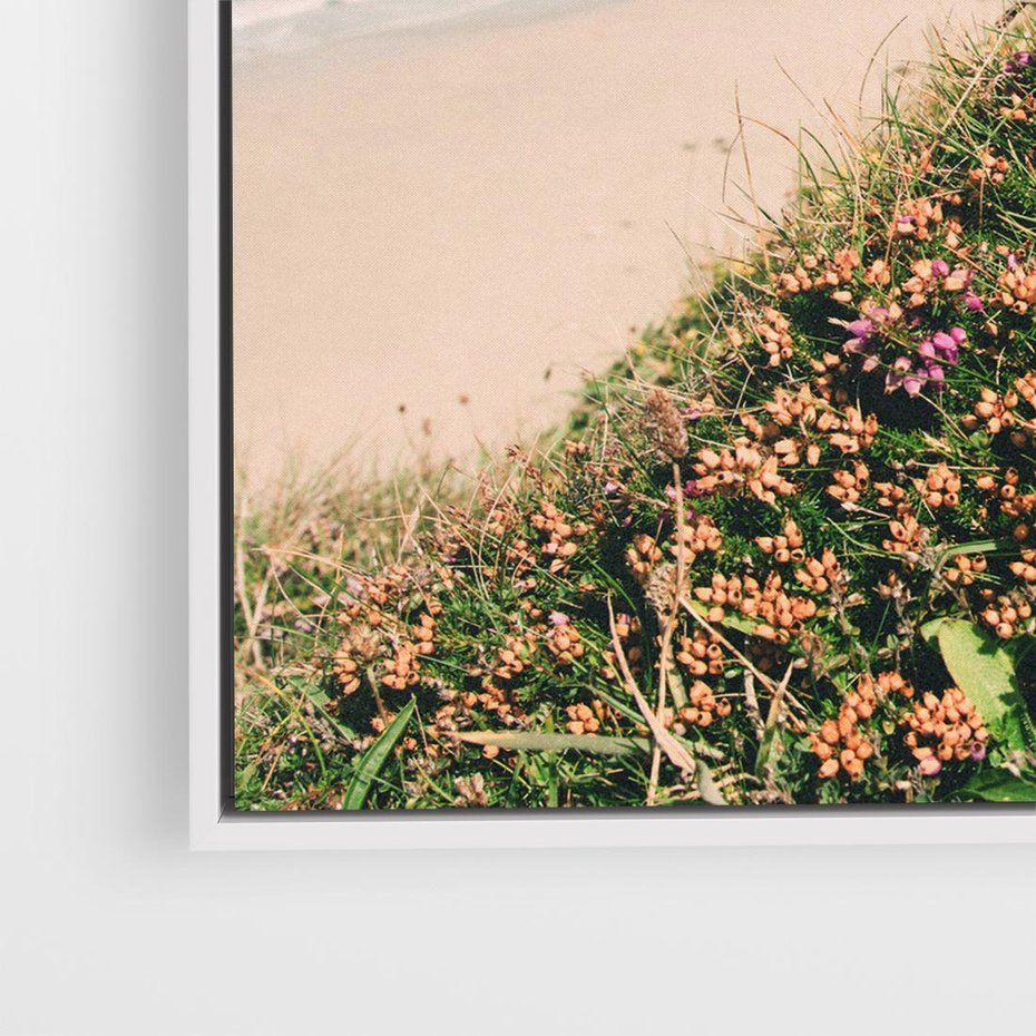 Obraz w ramie 80x80 - Perspektywa Klifu - fotografia, ocean - rama biała