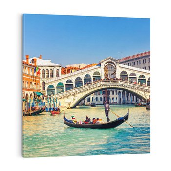 Obraz na płótnie 30x30 - Romantyczna przejażdżka gondolą w Wenecji - Wenecja, gondola