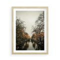 Plakat w ramie 50x70 - Jesienne Spacerki po Holenderskich Kanałach - kanały, Holandia - rama drewno