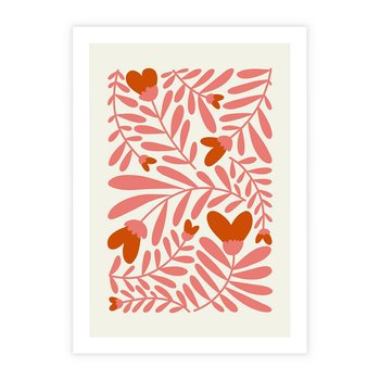 Plakat bez ramy 21x30 - Taniec komplementarnych barw - kwiaty, pastelowe kolory