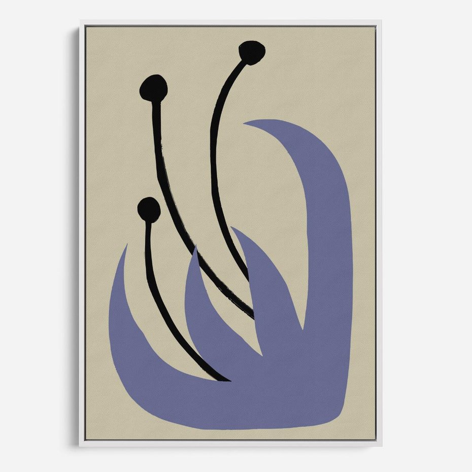 Obraz w ramie 50x70 - Bezgraniczne Przenikanie - minimalizm, boho plakat - rama biała