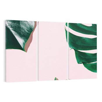 Obraz na płótnie 120x80 - Siła Natury - liście, monstera