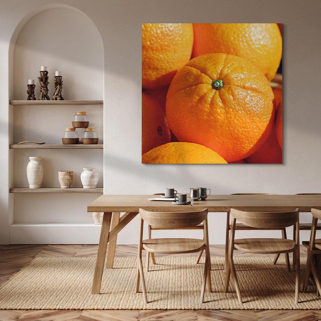 Obraz na płótnie 50x50 - Pomarańcze Owoce - pomarańcze, owoce