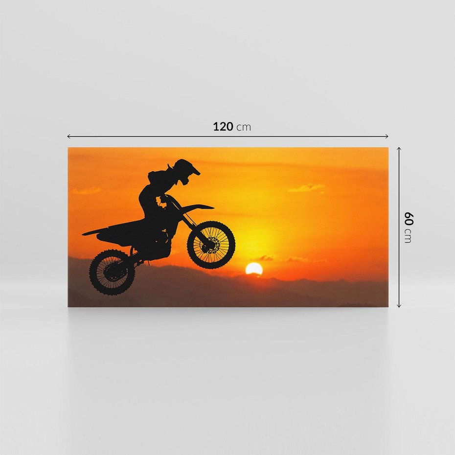 Obraz na płótnie 120x60 - Adrenalina motocyklowego motocrossu - motocykl, motocross