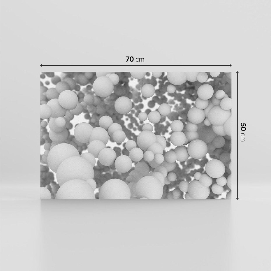 Obraz na płótnie 70x50 - Abstrakcyjne balony w locie - kule, abstrakcja