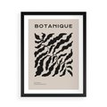 Plakat w ramie 50x70 - Księga Odbić - abstrakcyjne liśćie, roślinne motywy - rama czarna