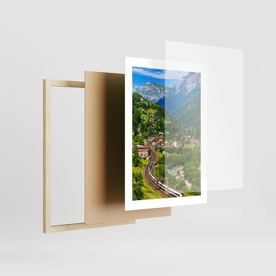 Plakat w ramie 30x40 - Magiczne Horyzonty - pejzaż, perspektywa - rama drewno