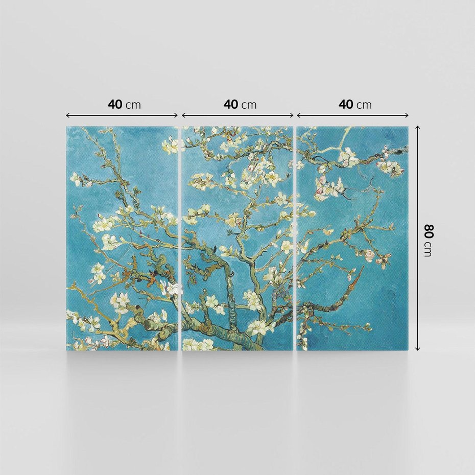 Obraz na płótnie 120x80 - Almond blossom 1890, Vincent van Gogh - Reprodukcja - reprodukcja, obraz na płótnie
