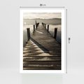 Plakat bez ramy 21x30 - Pomost nad jeziorem - pomost, jezioro