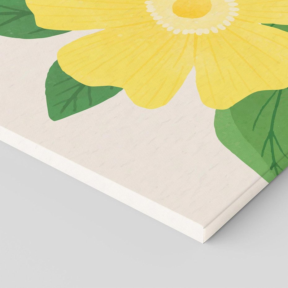 Obraz na płótnie 140x70 - Kwiatowy Uśmiech - kwiaty, akwarela