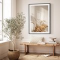 Plakat bez ramy 30x40 - Natura i Elegancja: Obraz Boho - trawy, boho