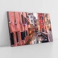 Obraz na płótnie 120x80 - Przejażdżka gondolą przez Wenecję - Wenecja, kanały