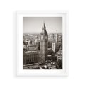 Plakat w ramie 40x50 - Magiczna esencja Londynu: Big Ben i miasto - Big Ben, Londyn - rama biała