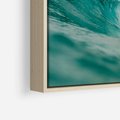 Obraz w ramie 50x50 - Rajskie Wybrzeże - fotografia, duża fala - rama drewno