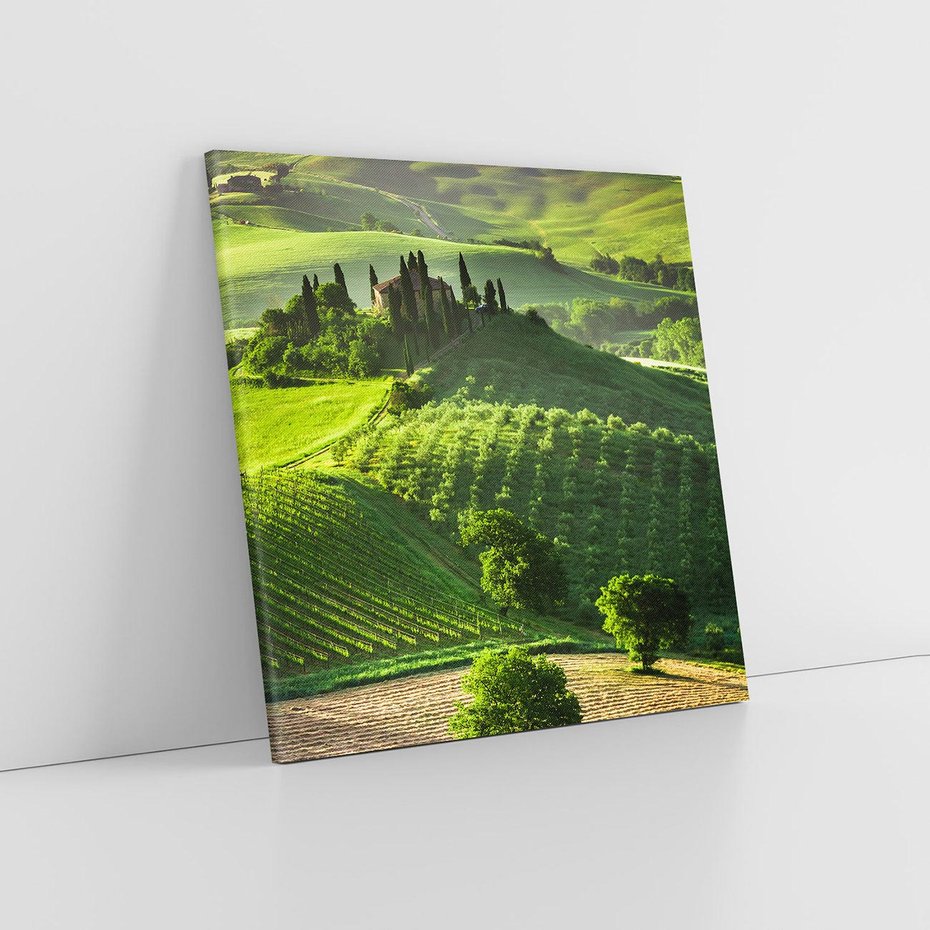 Obraz na płótnie 40x40 - Pejzaż Widoczek - widoczek, pejzaż