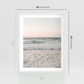 Plakat w ramie 40x50 - Krajobraz Morza i Fal - morze, fale - rama biała