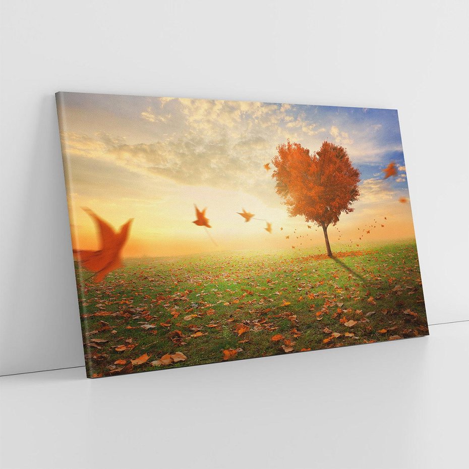 Obraz na płótnie 120x80 - Drzewo sercem natury - drzewo, serce