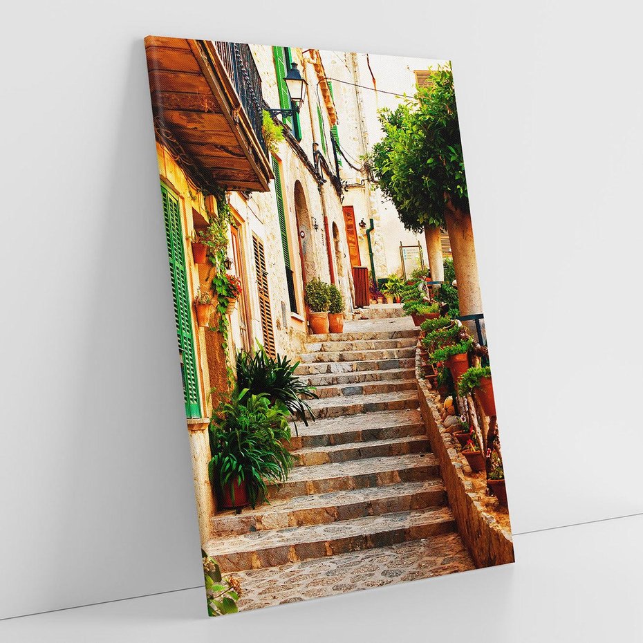 Obraz na płótnie 70x100 - Uroczysta perspektywa uliczki - uliczka, perspektywa