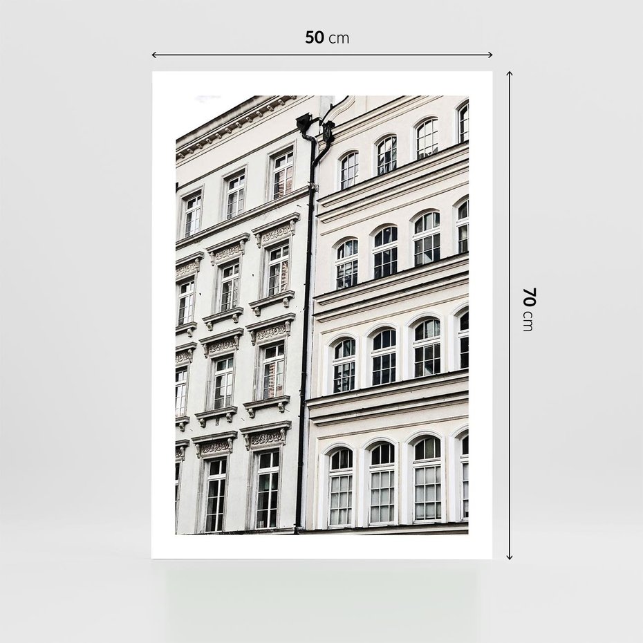 Plakat bez ramy 50x70 - Urok Starej Kamienicy - budynki, miasto