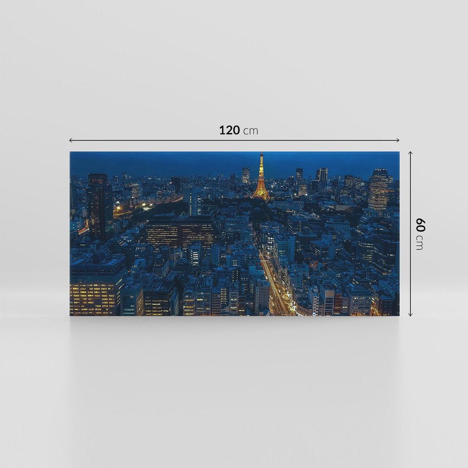 Obraz na płótnie 120x60 - Nocne impresje Paryża we Francji - Francja, Paryż