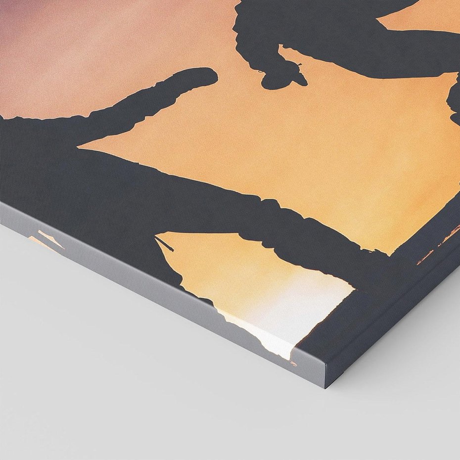 Obraz na płótnie 120x80 - Śnieżne Szaleństwo na Desce Snowboardowej - snowboard, zima