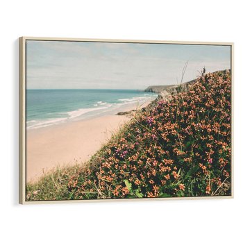 Obraz w ramie 70x50 - Perspektywa Klifu - fotografia, ocean - rama drewno