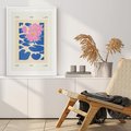 Plakat bez ramy 30x40 - Rozświetlone Odbicia - lilie wodne, pastelowe kolory