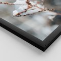 Zestaw obrazy w ramie 30x40 galeria - Zima, w, górach, gałązki - rama czarna