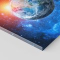Obraz na płótnie 50x50 - Planeta w nieskończoności - ziemia, kosmos