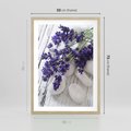 Plakat w ramie 50x70 - relaks z aromatem - lawenda, spa - rama drewno