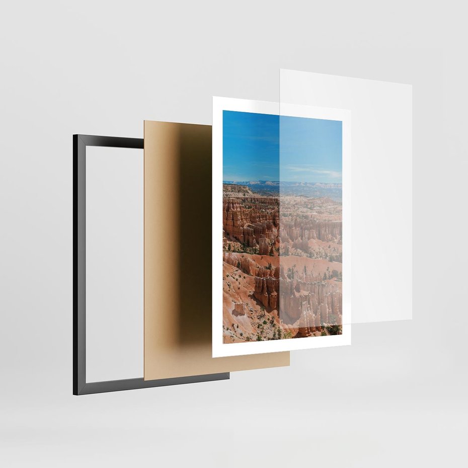 Plakat w ramie 50x70 - Wielki Kanion - wielki kanion, krajibraz - rama czarna
