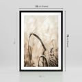 Plakat w ramie 50x70 - Źdźbło Pszenicy: Blisko Natury - źdźbło pszenicy, pszenica - rama czarna