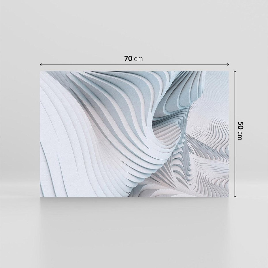 Obraz na płótnie 70x50 - Abstrakcyjne Przestrzenie - geometria, 3D