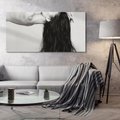 Obraz na płótnie 120x60 - Piękno włosów kobiety w ruchu - włosy, piękno