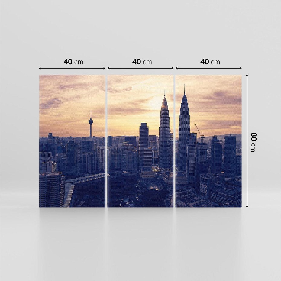 Obraz na płótnie 120x80 - Azja miasto w panoramie - Azja, miasto