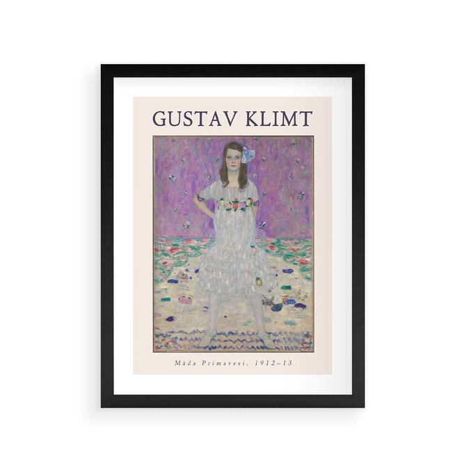 Plakat w ramie 30x40 - Gustav Klimt: Reprodukcja - reprodukcja, gustav klimt - rama czarna