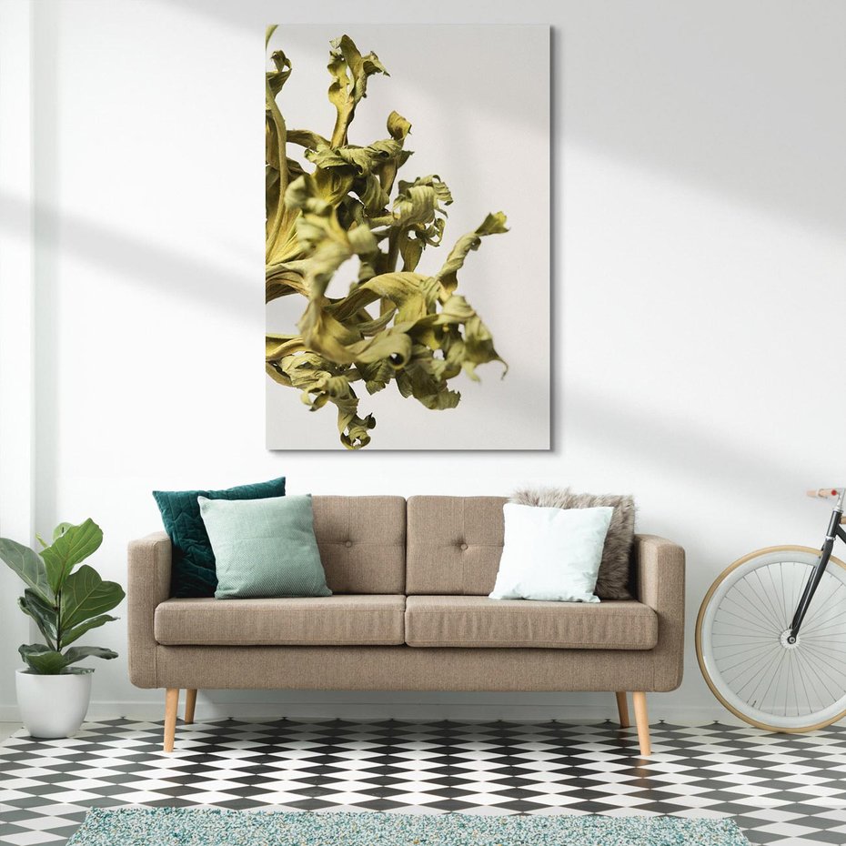 Obraz na płótnie 70x100 - Odejście pory deszczowej - suche, trawy