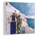 Obraz w ramie 80x80 - Urok Greckiej Wyspy - Santorini, Grecja - rama biała