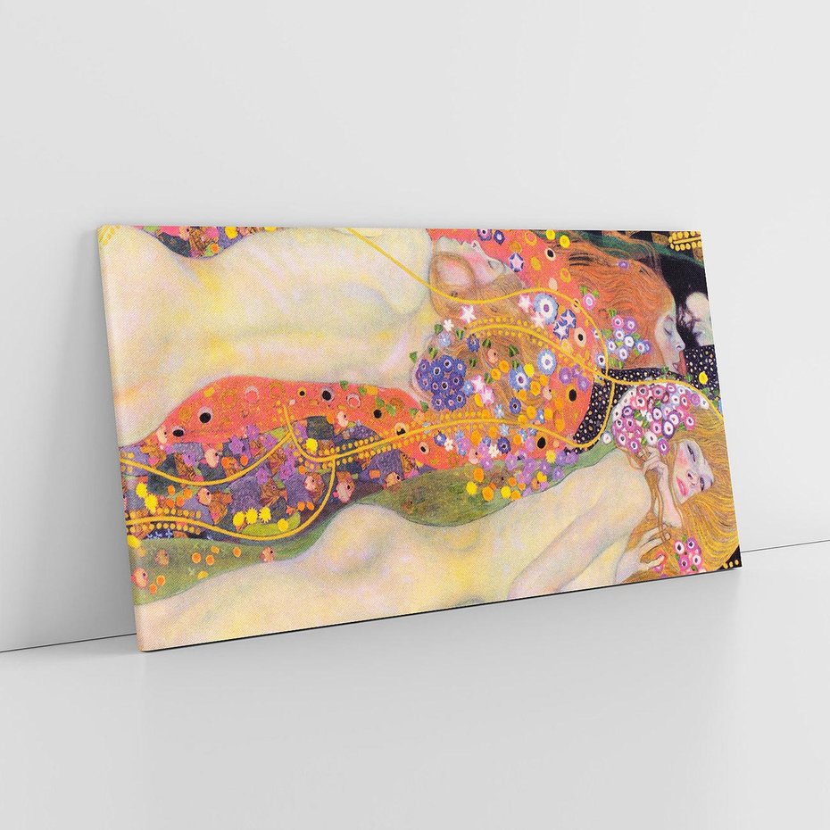 Obraz na płótnie 140x70 - "Water Serpents II" (1907) Gustav Klimt - Reprodukcja - reprodukcja, obraz na płótnie