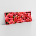 Obraz na płótnie 90x30 - Truskawki Czerwone Kropki Uczuć - truskawki, owoce